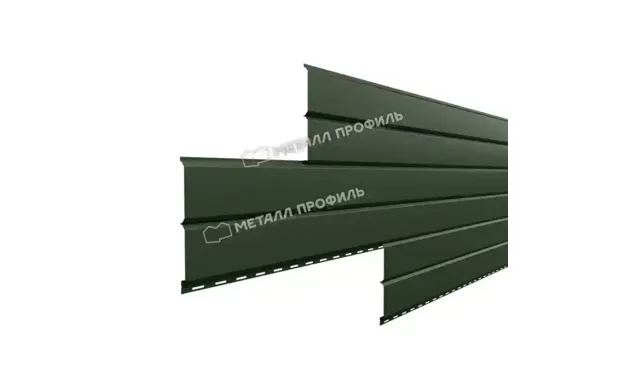 Металлический сайдинг Lбрус Металл-Профиль VikingMP RAL 6007 Бутылочно-зеленый 15х240