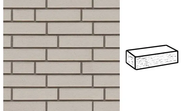 Кирпич клинкерный Muhr 36 Silbergrau nuanciert рустик, 250х120х65 мм