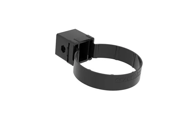 Хомут трубы Kliker ПВХ Grand Line Premium графит (инд.упак.) (RAL 7024)