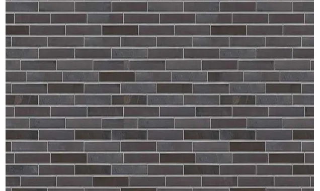 Клинкерная облицовочная плитка King Klinker King size для НФС, LF05 Black heart, 240*71*17 мм