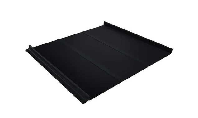Фальцевая кровля Кликфальц Line Grand Line 0,5 Quarzit lite RAL 9005 Черный