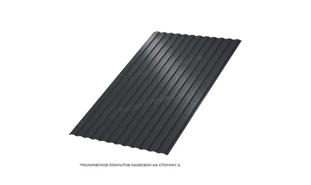 Профлист Металл Профиль МП10 0.5 VALORI Darkgrey, Темно-серый B