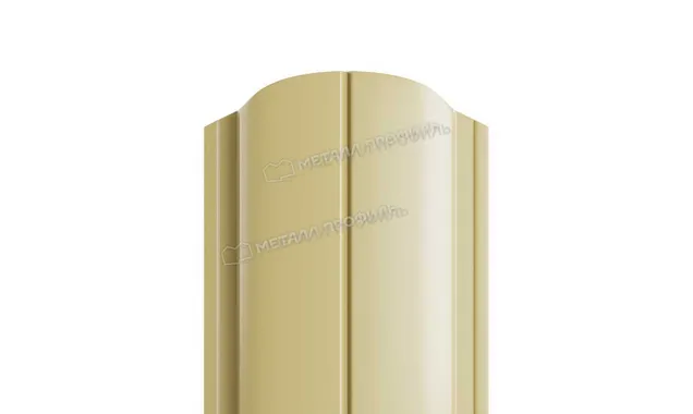 Штакетник Металл Профиль ELLIPSE-O 0,5 NormanMP RAL1014 Слоновая кость