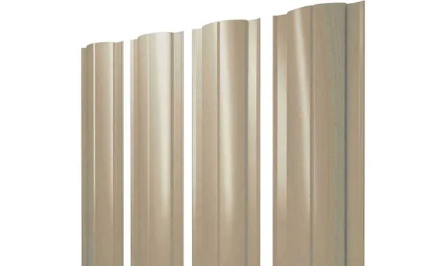 Штакетник Круглый Grand Line 0,5 Satin RAL1015 Светлая Слоновая Кость