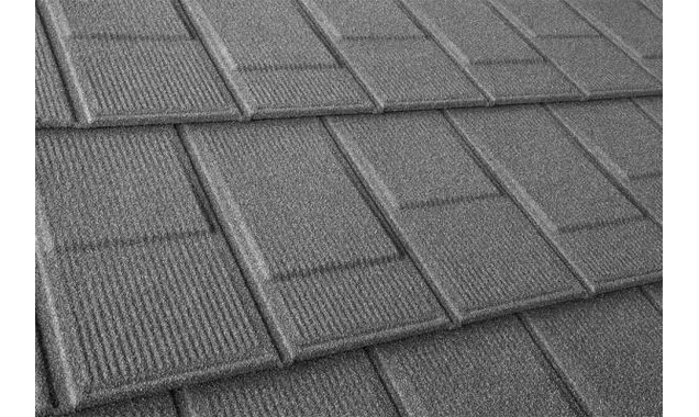 Композитная черепица Метротайл (Metrotile) серия I-Shingle, цвет серый, 1340х430 мм
