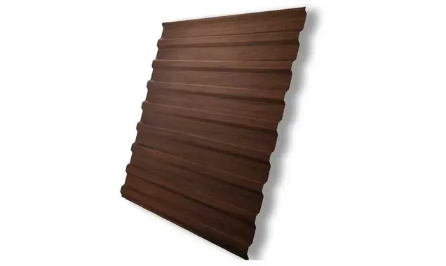 Профлист Grand Line C20В 0.45 Print Elite Choco wood