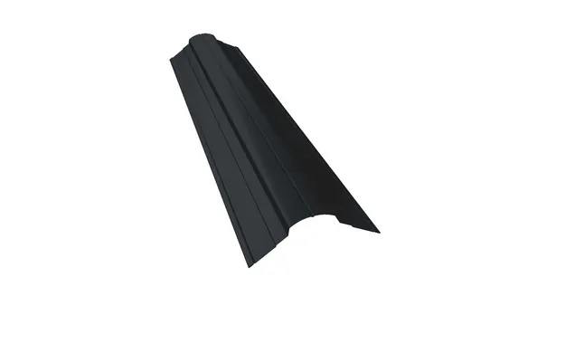 Планка конька фигурного 70x70 0,5 GreenCoat Pural BT, matt RR2Н3 (RAL 7016 антрацитово-серый)