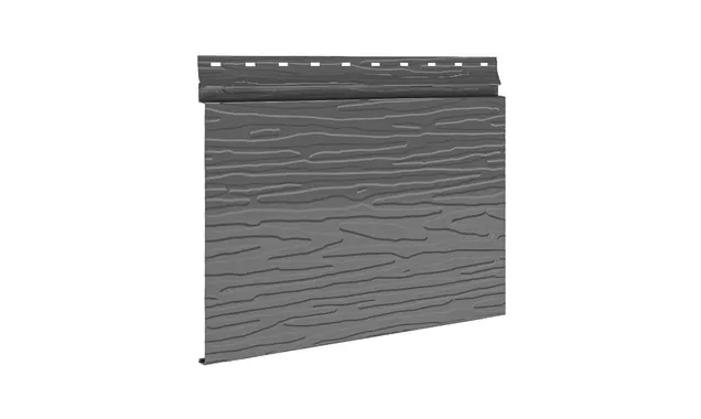 Сайдинг металлический AquAsystem Скандинавский брус Модерн широкий фактур. GreenCoat Pural BT Маренго (RR 23)
