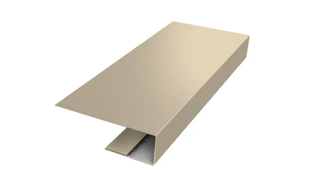 J-Профиль 18мм 0,5 Satin с пленкой RAL 1015 светлая слоновая кость (2,5м)