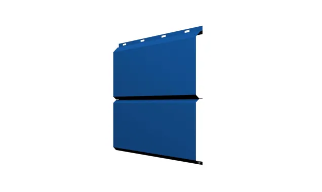 Софит ЭкоБрус без перфорации 0,345 Grand Line 0,45 PE RAL 5005 сигнальный синий