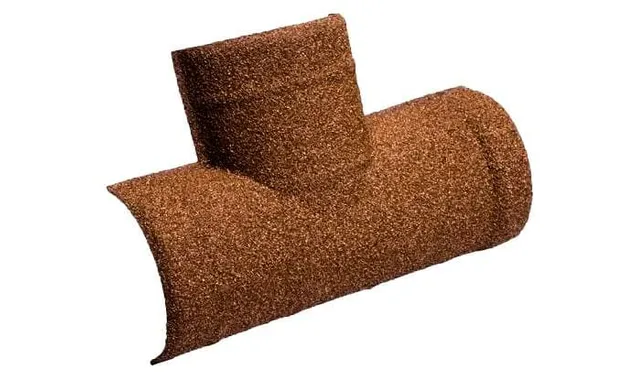 T-образный конек 205 Gerard полукруглый, пластик, 515 мм, cedar (101)