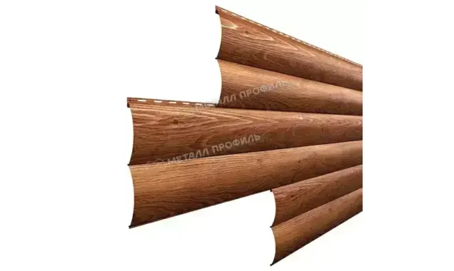 Металлический сайдинг Woodstock Металл-Профиль ECOSTEEL Золотой дуб 28х330
