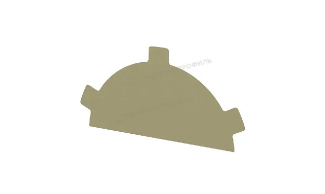 Заглушка конька круглого простая NormanMP (ПЭ-01-1014-0.5)