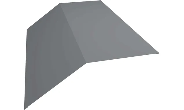 Планка конька плоского 190х190 0,5 Satin Мatt RAL 7016 антрацитово-серый