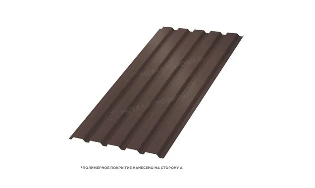 Профлист Металл Профиль МП35 0.5 PURMAN® RR 32 Темно-коричневый A