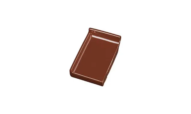 Клинкерный завершающий водоотлив с бортиком левый Terca Light brown, 160*105*30 мм