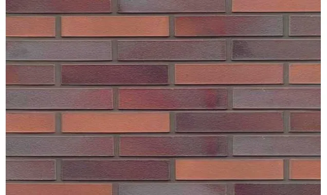 Кирпич клинкерный Muhr 12 Blaurot-bunt готик, 290х90х40 мм