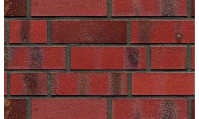 Кирпич клинкерный пустотелый ABC 8103 Baltrum rot-bunt-schmolz mit kohlerbrand гладкий, 240х115х71 мм