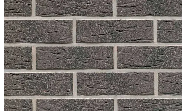 Клинкерная плитка ручной формовки Feldhaus Klinker NF 14 R735 antharcit mana 240х71х14 мм