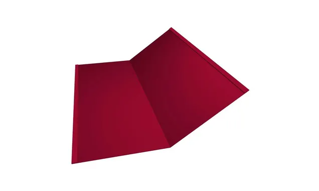 Планка ендовы нижней 300х300 0,45 PE с пленкой RAL 3003 рубиново-красный