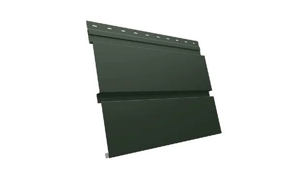 Металлический софит Квадро брус без перфорации 0,5 GreenCoat Pural BT, matt RR 11 темно-зеленый (RAL 6020 хромовая зелень)