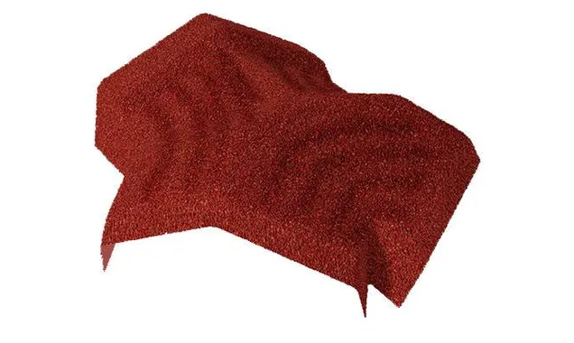 Y-образный треугольный конек Gerard, пластик, spanish red (231)