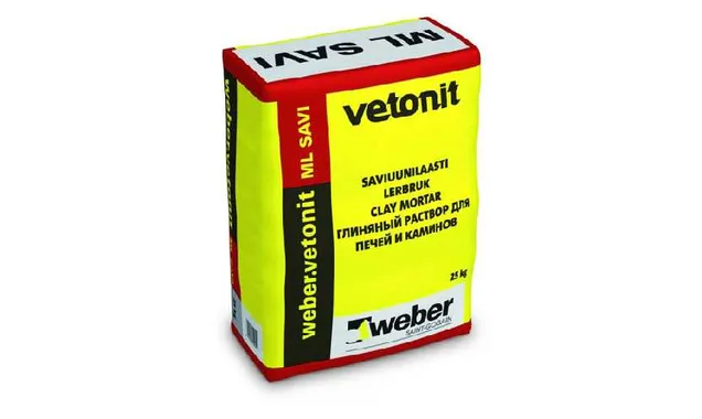 Печной раствор weber.vetonit ML Savi, 25 кг