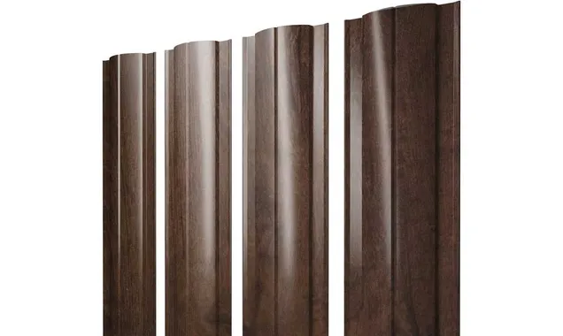Штакетник Круглый Grand Line 0,4 Print Premium Antique Wood Antique Wood