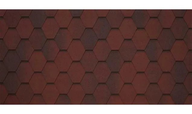Гибкая черепица Тегола Business Plus MOSAIK Tasso rosso 405