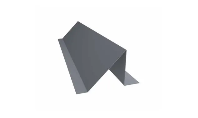 Планка снегозадержания 0,5 Satin с пленкой RAL 9006 бело-алюминиевый