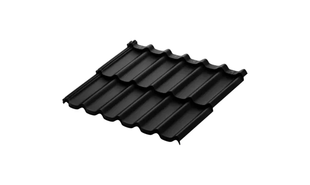 Профиль модульный Aquasystem Стокгольм XXL 0,45 мм PE Matt Zn 140 (Россия) RAL 9005 (черный)