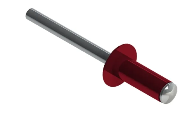 Заклёпка вытяжная Daxmer 4,0х10 RAL 3005 (10х1000 шт) ал/ст
