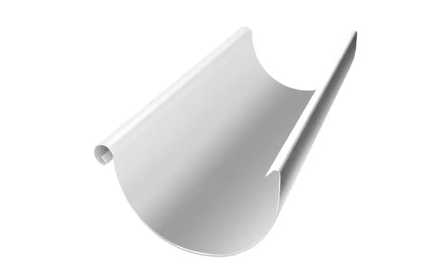 Желоб полукруглый 125 мм 3 м RAL 9003 сигнальный белый