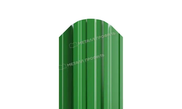 Штакетник Металл Профиль TRAPEZE-O 0,5 NormanMP RAL6002 Зеленый лист