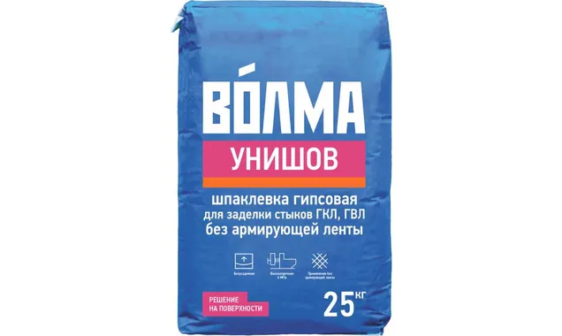 Шпаклевка гипсовая ВОЛМА-Унишов 25 кг
