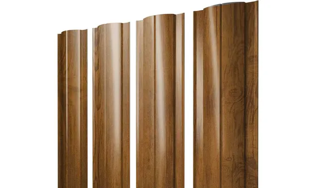 Штакетник Круглый Grand Line 0,45 Print Premium Golden Wood Golden Wood