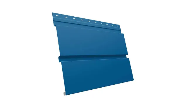 Металлический софит Квадро брус без перфорации 0,5 Satin RAL 5005 сигнальный синий