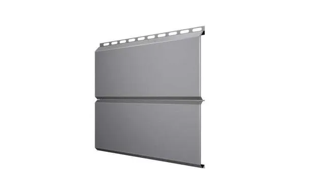 Металлический сайдинг Grand Line ЭкоБрус 0.5 мм Satin RAL 7004 сигнальный серый