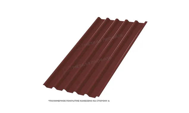 Профлист Металл Профиль C44 0.45 Полиэстер RAL 3009 Красная окись A