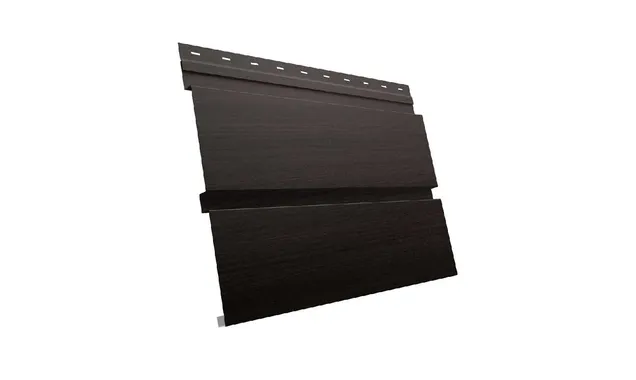 Металлический софит Квадро брус без перфорации 0,45 Print Elite Coffee Wood