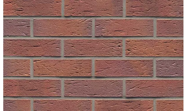 Кирпич клинкерный Muhr 04 Rotbraun-bunt рустик, 240х115х71 мм