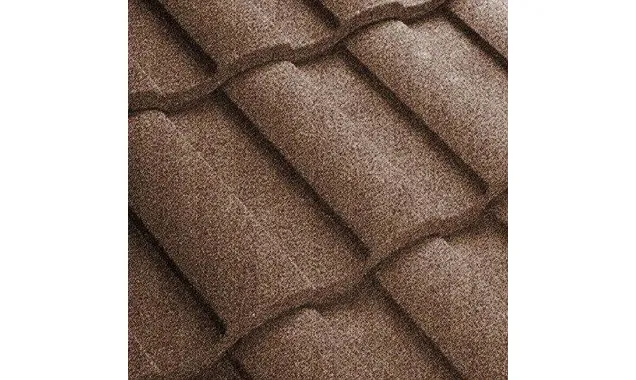 Композитная черепица Метротайл (Metrotile) серия MetroRoman, цвет пустыня, 1280х410 мм