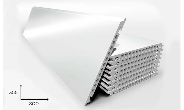 Керамогранитная плита FAVEKER GA16 для НФС, Blanco Brillo, 800*355*18 мм