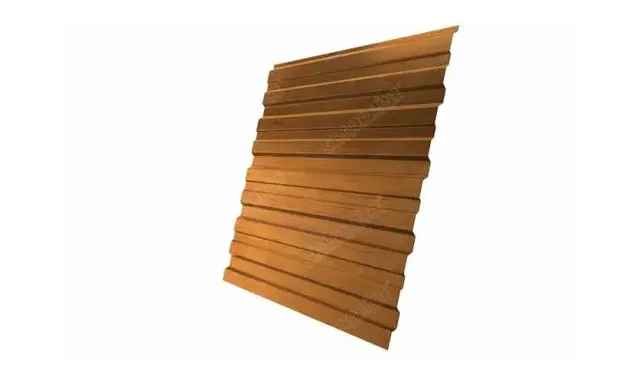 Профлист Grand Line C10В 0.45 Print Elite Golden wood