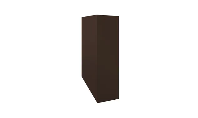 Кожух на трубу скатный д1270/ш450/в1-1540/в2-900 0,5 Rooftop Matte с пленкой RAL 8017 шоколад