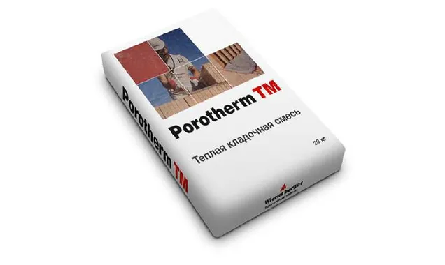Теплый кладочный раствор Porotherm TM, зимний, 20 кг