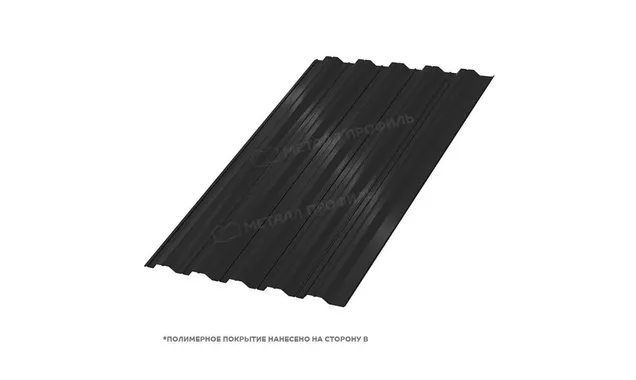 Профлист Металл Профиль HC35 0.5 PURMAN® RAL 9005 Черный темный B