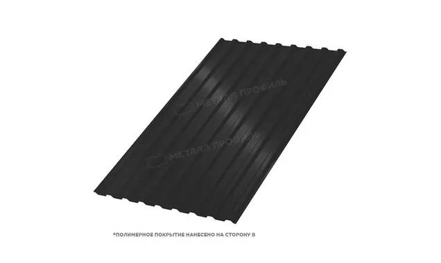 Профлист Металл Профиль МП20 0.5 PURMAN® RAL 9005 Черный темный A