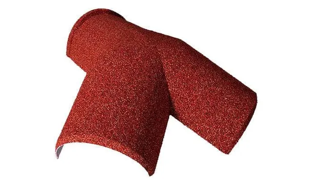 Y-образный тройной конек Gerard 205 (уклон кровли от 30 до 45 градусов, пластик), spanish red (231)