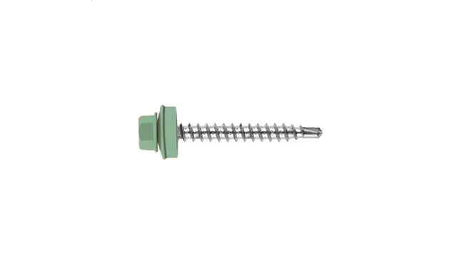 Саморез кровельный Daxmer 4,8х70 RAL 6034 (100) сверло №1